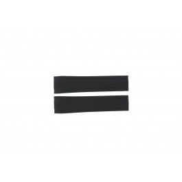 Correa de reloj Jaguar J653 / J691 Caucho Negro 22mm