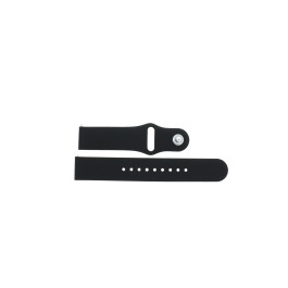 Correa de reloj Universal JD1606.01 Silicona Negro 20mm
