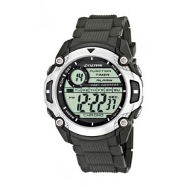 Correa de reloj Calypso K5577-1 Caucho Gris antracita 22mm