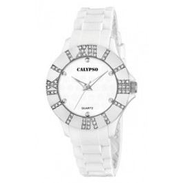 Correa de reloj Calypso K5649-1 Caucho Blanco