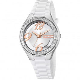 Correa de reloj Calypso K5679.1 Plástico Blanco 13mm