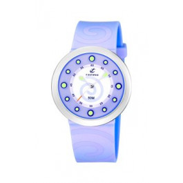 Correa de reloj Calypso K6051-3 Caucho Púrpura