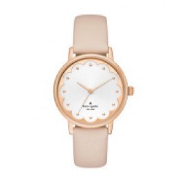 Correa de reloj Kate Spade New York KSW1473 Cuero Gris 16mm