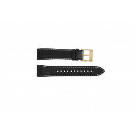 Correa de reloj Seiko 7T62-0KV0 / SNAE80P1 / L0CE011J0 Cuero Negro 21mm
