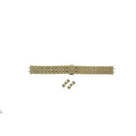 Correa de reloj Seiko SXB434P1 / 7N89-0AY0 / M0Z6111K0 Acero Chapado en oro 16mm