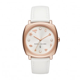 Correa de reloj Marc by Marc Jacobs MJ8678 Cuero Blanco 18mm