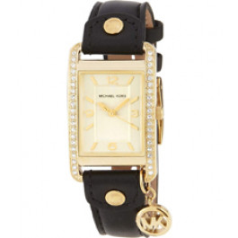 Correa de reloj Michael Kors MK2379 Cuero Negro 18mm