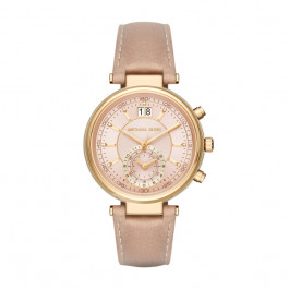 Correa de reloj Michael Kors MK2529 Cuero Beige 12mm