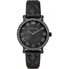 Correa de reloj Michael Kors MK2620 Cuero Negro 18mm