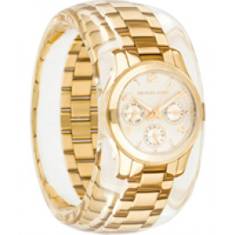Correa de reloj (Combinación de correa + caja) Michael Kors MK3262 Acero inoxidable Chapado en oro 40mm