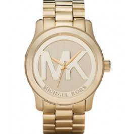 Correa de reloj Michael Kors MK5473 Acero inoxidable Chapado en oro 24mm