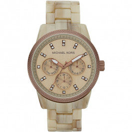 Correa de reloj Michael Kors MK5641 Plástico Crema blanca