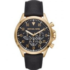 Correa de reloj Michael Kors MK8618 Cuero Negro 22mm