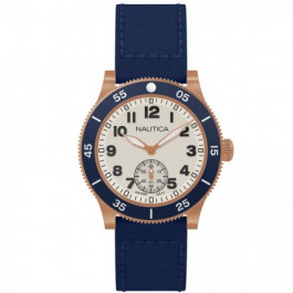 Nautica correa de reloj NAPHST003 Silicona Azul  22mm + costura azul