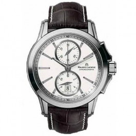 Correa de reloj Maurice Lacroix PT7538 PT7538/48 AO42470 / 219987 (ML800-000211) Cuero Marrón 21mm