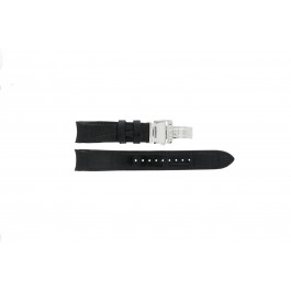 Correa de reloj Seiko SNP049P1 / 7D48-0AG0 02B / L01J011J0 Cuero Negro 20mm