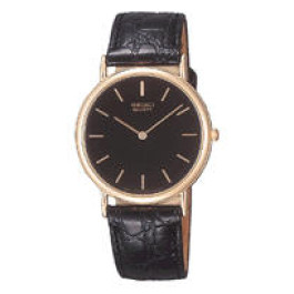 Correa de reloj Seiko SFP048J1 / 7N00-8A00 / ZPA81K Cuero Negro 18mm