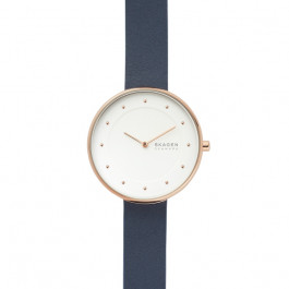 Correa de reloj Skagen SKW2810 Cuero Azul 16mm