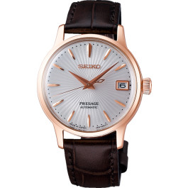 Correa de reloj Seiko SRP852J1 / 4R35 02T0 / Presage Cuero Marrón 17mm