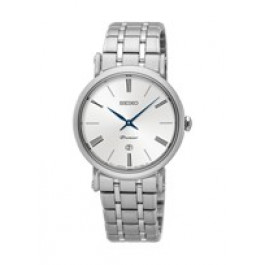 Seiko correa de reloj SXB429P1 / 7N89 0AY0 Metal Plateado 16mm