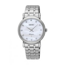 Seiko correa de reloj SXB433P1 / 7N89 0AY0 Metal Plateado 16mm