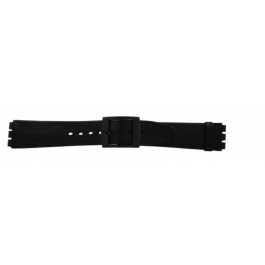 Correa de reloj Swatch (alt.) SC15.01 Cuero Negro 16mm