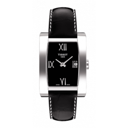 Correa de reloj Tissot T0073091605300 Cuero Negro 15mm