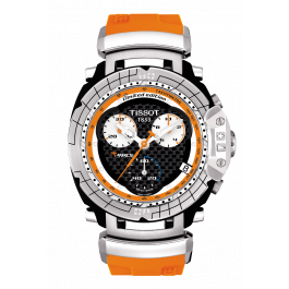 Correa de reloj Tissot T027.417.17.201.00 / T603026858 Caucho Naranja 21mm
