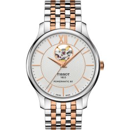 Correa de reloj Tissot T0639072203801A / T063907 / T605043232 Acero inoxidable Bicolor