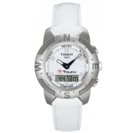 Correa de reloj Tissot T33155811 / T610014627 Cuero Blanco 20mm