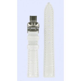 Correa de reloj Tissot T600033918 Cuero Blanco 16mm