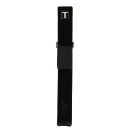 Correa de reloj Reloj inteligente Tissot T600036491 / T0914204604100A Cuero Negro 22mm