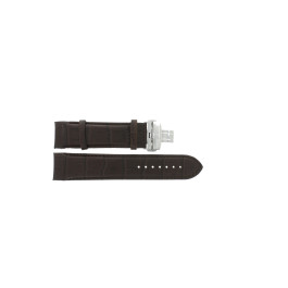 Correa de reloj Tissot T035.627.16.031.00 / XL / T600041158 Cuero Marrón 24mm