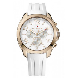 Correa de reloj Tommy Hilfiger TH-233-3-34-1654 (TH679301666) Caucho Blanco