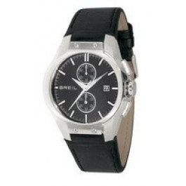 Correa de reloj Breil TW0601 Cuero Negro 17mm
