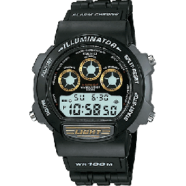 Correa de reloj Casio W-727H / 71602198 Plástico Negro 19mm