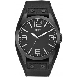 Correa de reloj Guess W0181G2 Cuero Negro 24mm