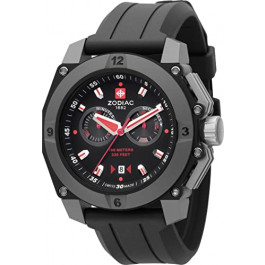 Correa de reloj Zodiac ZO6700 Caucho Negro 24mm