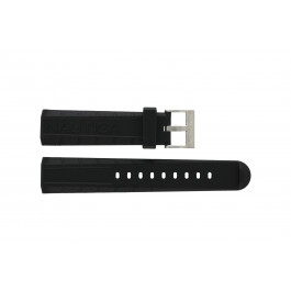 Correa de reloj Nautica A16597G Caucho Negro 22mm