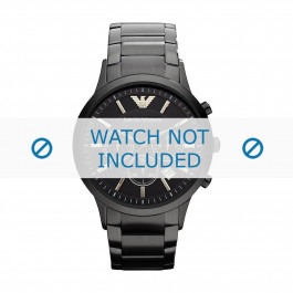 Correa de reloj Armani AR2453 Acero Negro 22mm