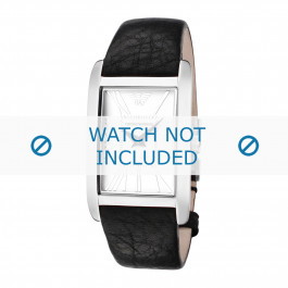 Correa de reloj Armani AR2031 Cuero Negro 18mm