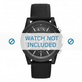 Correa de reloj Armani Exchange AX1326 Silicona Negro 22mm