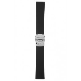 Correa de reloj Mondaine BM20067 Caucho Negro 22mm