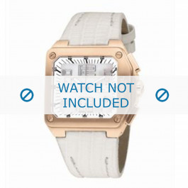 Breil correa de reloj BW0399 Cuero Blanco + costura blanca