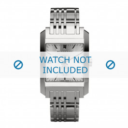 Burberry correa de reloj BU1567 Metal Plateado
