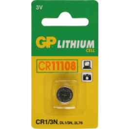 GP Pila de botón Batería CR11108 / CR1/3N / DL1/3N / 2L76 - 3v