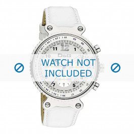 Correa de reloj Dolce & Gabbana DW0305 Cuero Blanco 22mm
