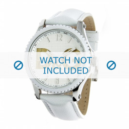 Correa de reloj Dolce & Gabbana DW0706 Cuero Blanco 20mm