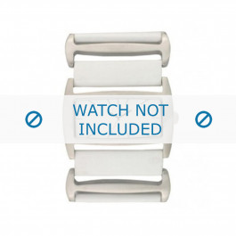Correa de reloj Davis BB0755 Cuero Blanco 36mm