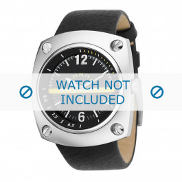 Diesel correa de reloj DZ1199 Cuero Negro 30mm